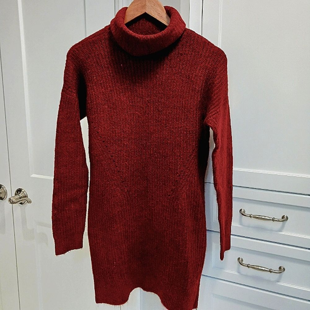 Abercrombie Sweater Dress/Tunic Ribbed Turtleneck
